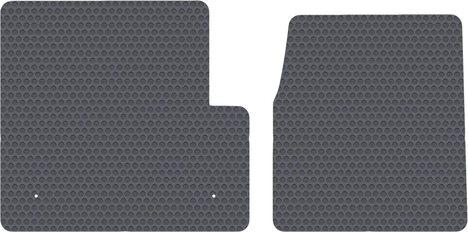 Lloyd Mats Compatible with Freightliner Classic XL & FLD Gray Rubbertite All-Weather Rubber Floor Mats - 2 PC Cab Fits All Years
