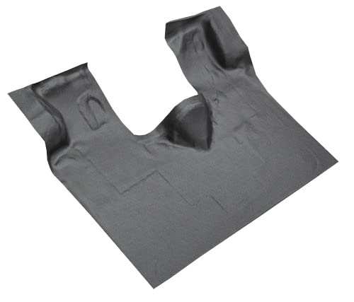 Molded Vinyl Passenger Area Carpet Flooring - fits 1992-1996 Ford E-350 Econoline - fits Gas or Diesel (Black)