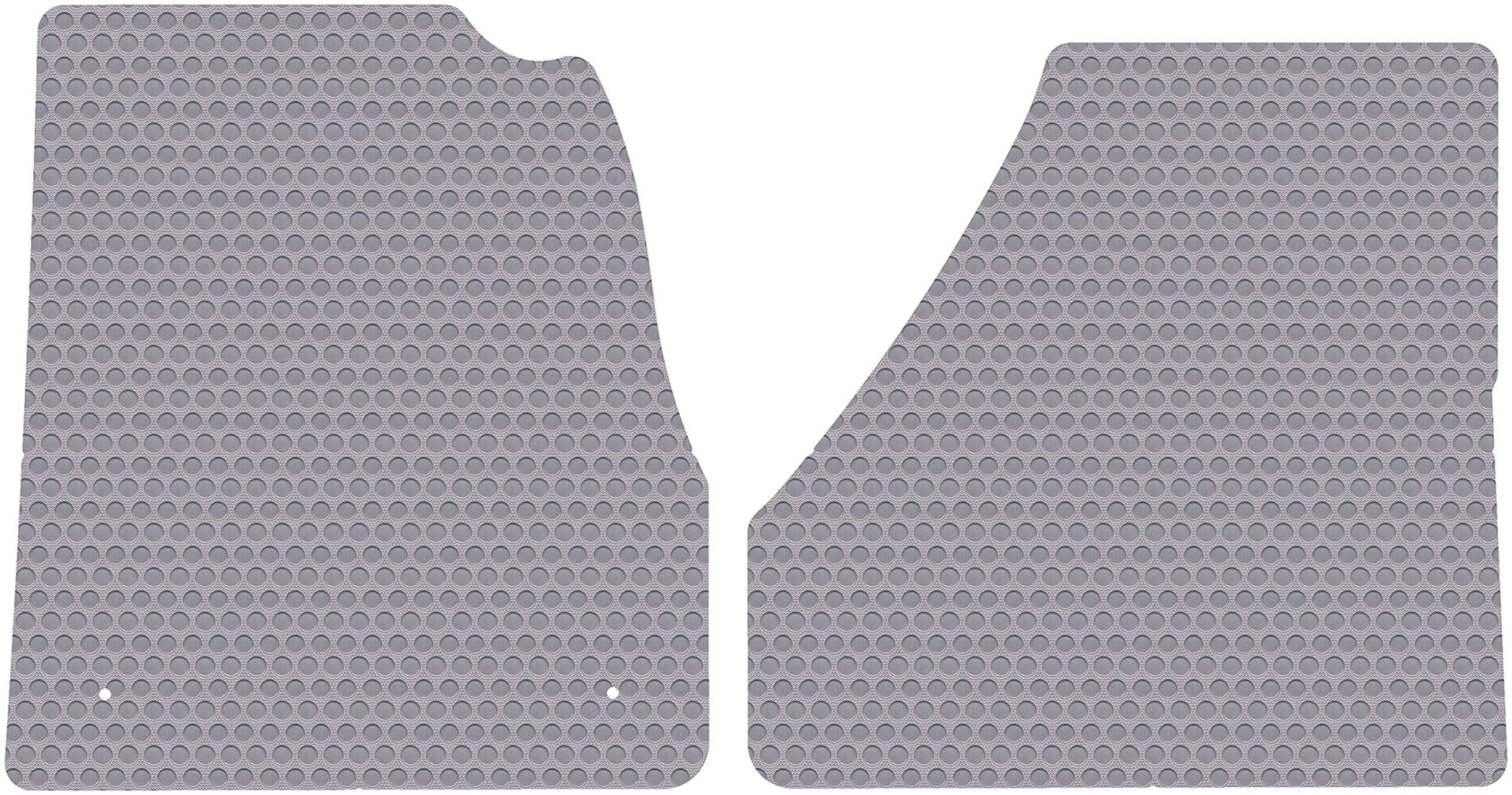 Lloyd Mats Compatible with Freightliner Cascadia New Generation - Gray Rubber All-Weather Floor Mats fits 2018-2020 -2 Pc Fronts Lloyd's Rubbertite
