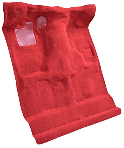 Replacement Auto Carpet Floor Liner - Molded Cutpile - fits 1994-2004 Chevrolet S10 Regular Cab Automatic Manual 2wd and 4wd (Black)