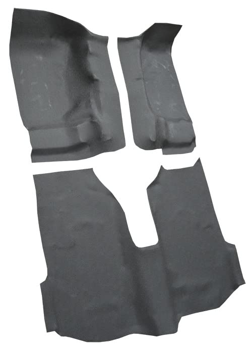 Molded Vinyl Passenger Area Carpet Flooring - fits 2011-2018 Jeep Wrangler 4 Door Unlimited (Black)