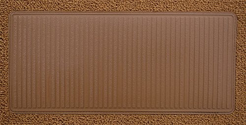 Replacement Auto Carpet Floor Liner - Cut and Sewn Loop - fits 1957-1960 Ford F-100 Regular Cab 2WD w/Gas Tank in Cab Low Tunnel (Black)