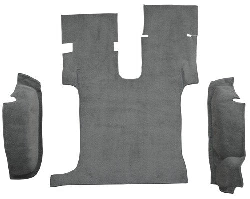 Molded Cutpile Cargo Area Carpet Flooring - fits 1986-1995 Suzuki Samurai with Roll Bar Cutout (Black)