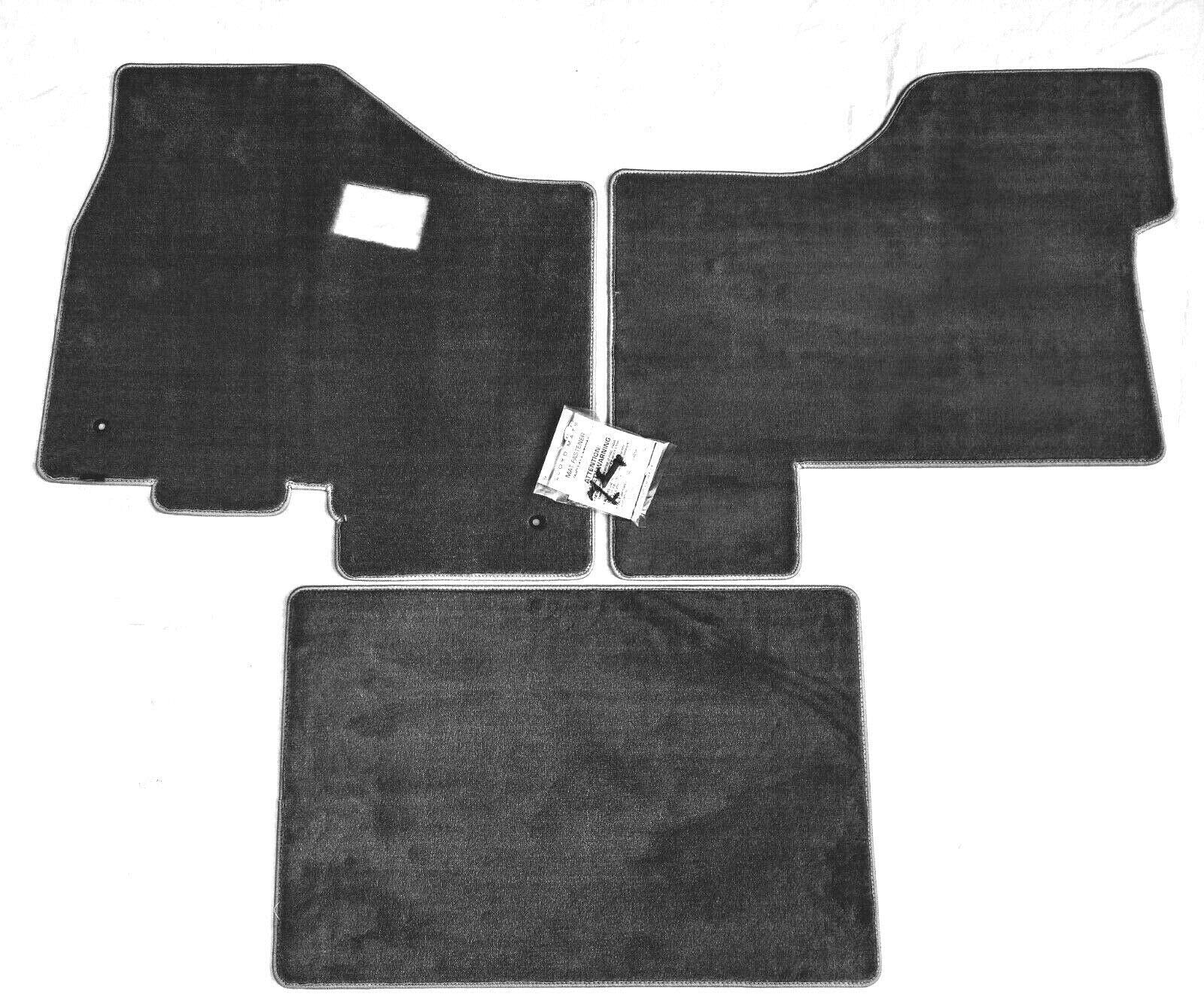 Downard Automotive Mats Compatible with Peterbilt 579 (2013-21) 567 (2014-2021) (NO Battery Box Under Passenger seat) - 3 PC Front Custom Fit Carpet Floor Mats - Black