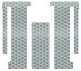 Lloyd Mats, Compatible With Toyota Sienna All-Weather Rubber Floor Mats 2nd & 3rd Seat - 7 Passenger|Sliding Front Console - 3pc Kit - Crystal Clear (2011 11 2012 12)