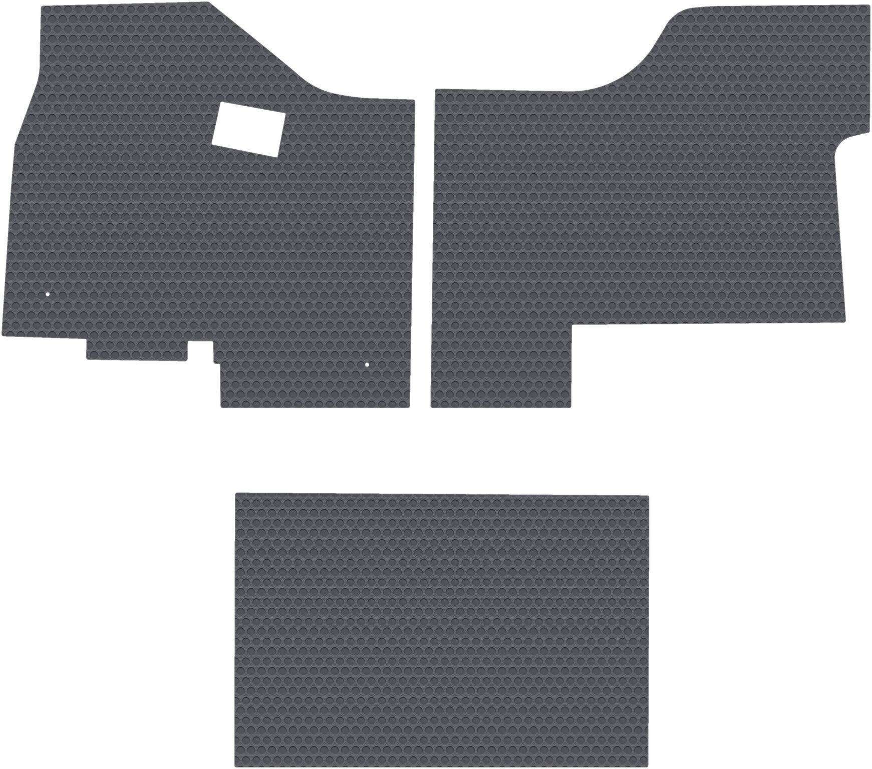 Lloyd Mats Compatible with Kenworth T680 / T880 All-Weather Rubber 3 Piece (Full Cab) Floor Mats Fits 2013-2020- Pick Black Gray or Tan
