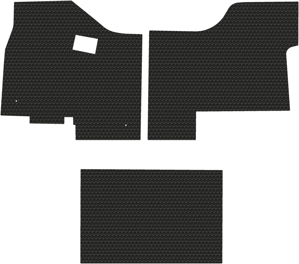 Lloyd Mats Compatible with Kenworth T680 / T880 All-Weather Rubber 3 Piece (Full Cab) Floor Mats Fits 2013-2020- Pick Black Gray or Tan