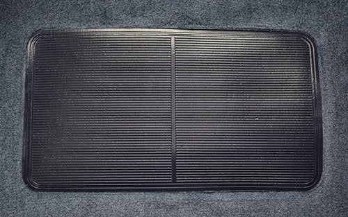 Replacement Auto Carpet Floor Liner - Molded Cutpile - fits 1995-2004 Toyota Tacoma Extended Cab 2wd and 4wd with Lid Covers (Smoke)