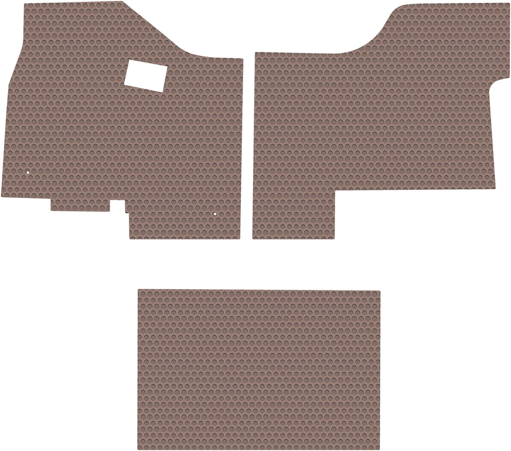 Lloyd Mats Compatible with Kenworth T680 / T880 All-Weather Rubber 3 Piece (Full Cab) Floor Mats Fits 2013-2020- Pick Black Gray or Tan