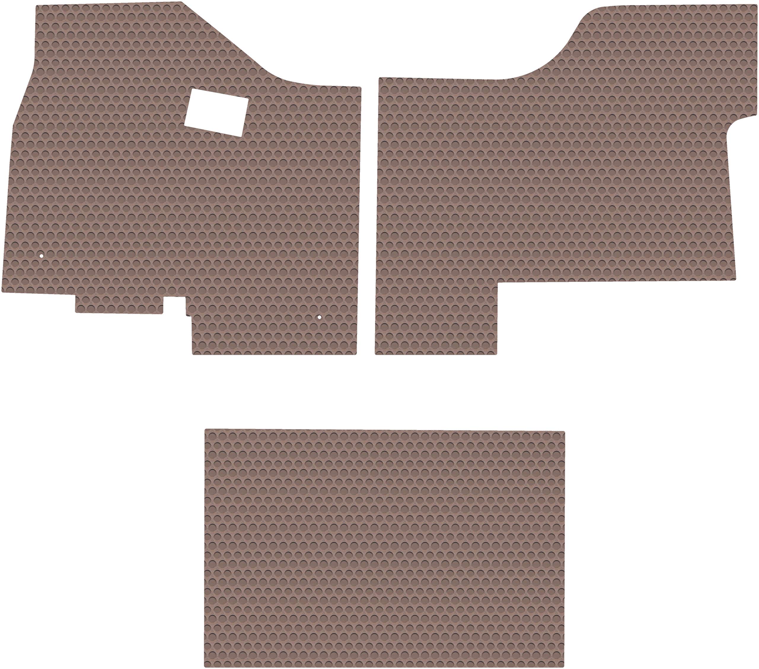 Lloyd Mats Compatible with Kenworth T680 / T880 All-Weather Rubber 3 Piece (Full Cab) Floor Mats Fits 2013-2020- Pick Black Gray or Tan