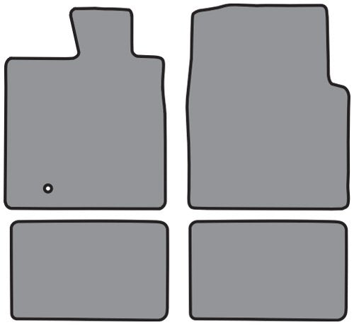 Carpet Floor Mats - Complete Die Cut Cutpile - fits 2004-2008 Ford F-150 Crew Cab (Black)