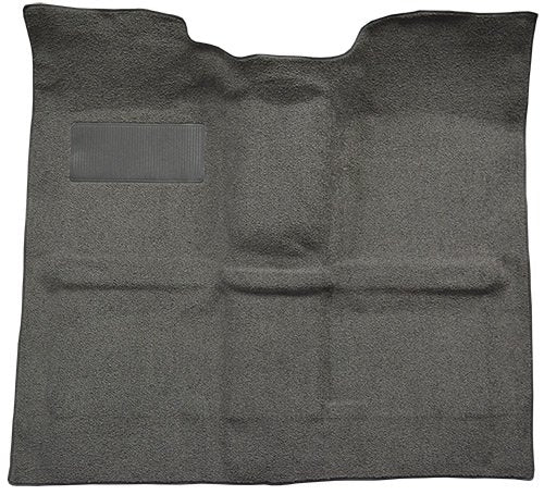 Replacement Auto Carpet Floor Liner - Molded Loop - fits 1967-1972 Chevrolet K10 Pickup Regular Cab 4WD Without Gas Tank in Cab (Black)