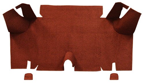 Die Cut Nylon Complete Trunk Mat - fits 1965-1966 Ford Mustang Fastback Trunk Kit Floor Only (Black)