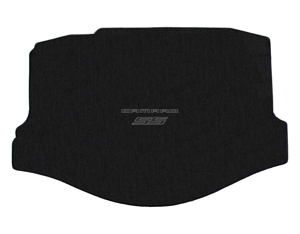 Lloyd Mats ® - Classic Loop Ebony Standard Trunk Mat for Camaro SS Convertible 2011-15 with Black/Graphite Camaro SS Logo