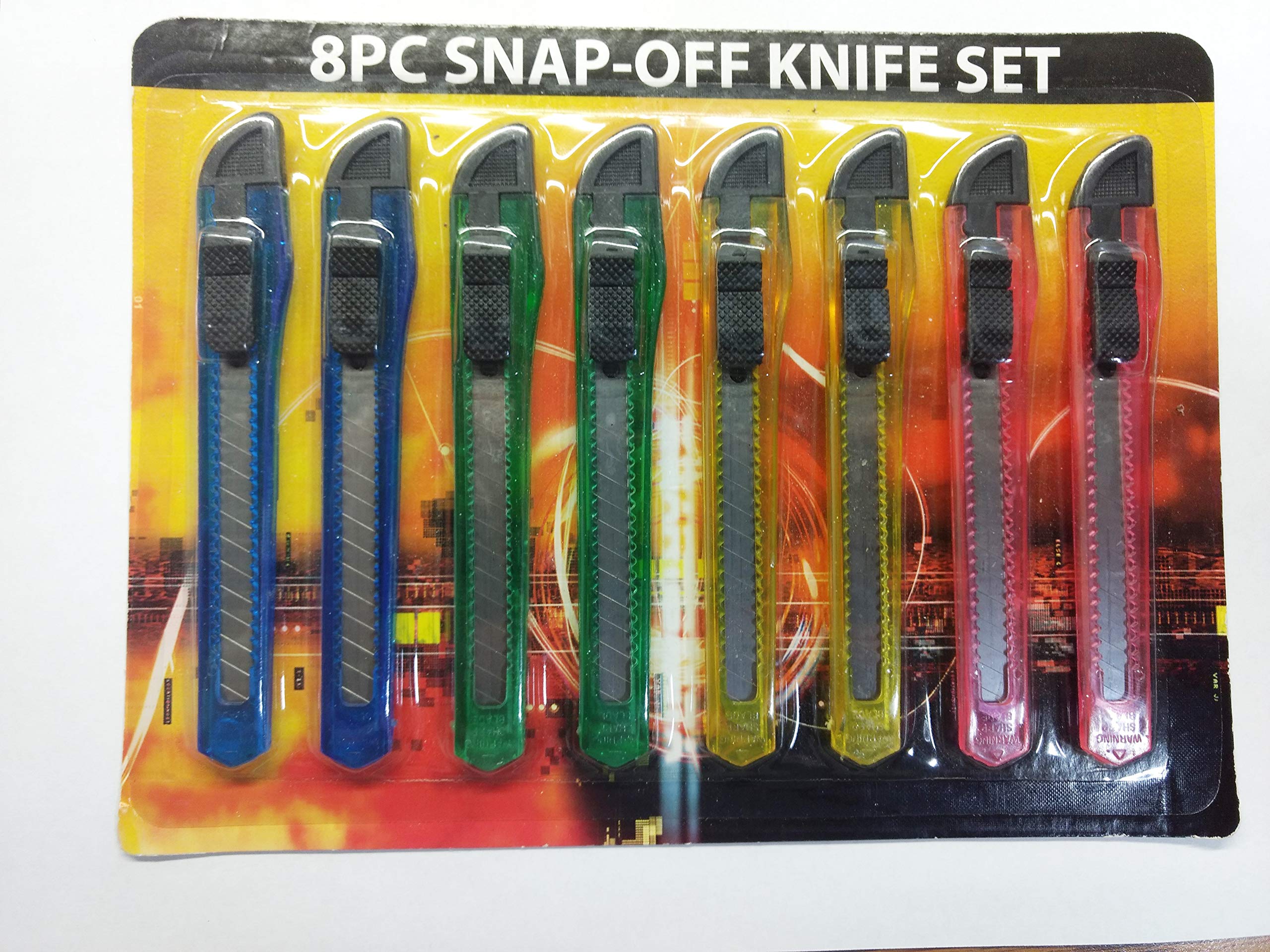8PC Snap-Off Box Cutting Knife Set