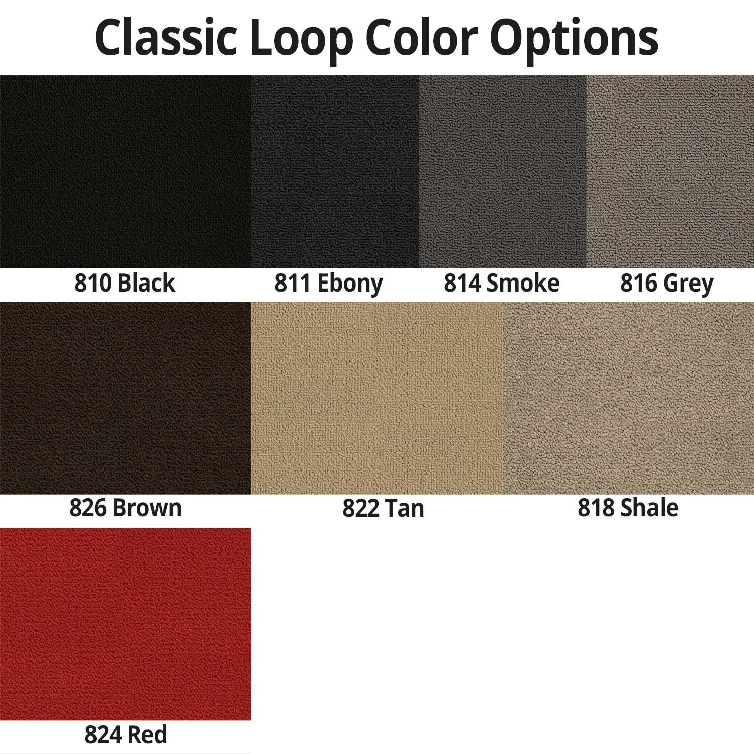 Lloyd Mats Classic Loop Black Front Floor Mats for Chevrolet Chevelle 1964-67