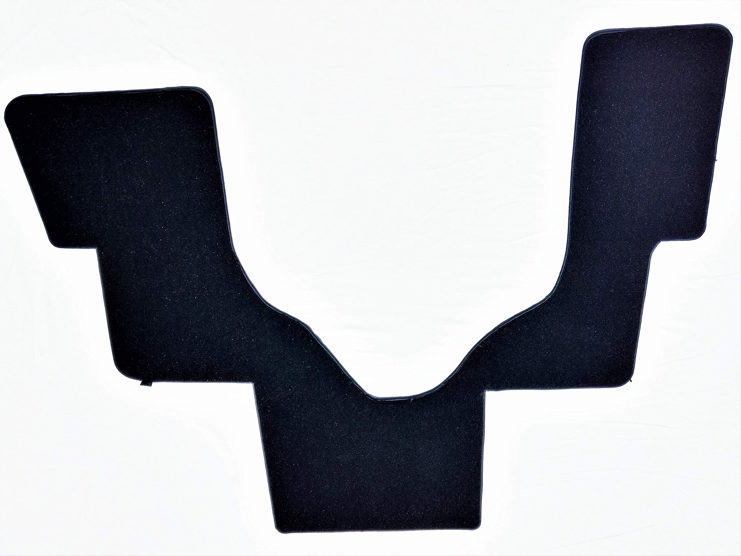 Downard Automotive Mat Compatible with Ford Econoline E-Series Van - Custom Fit Carpet 1 Piece Black Front Mat Fits All 2006-2021