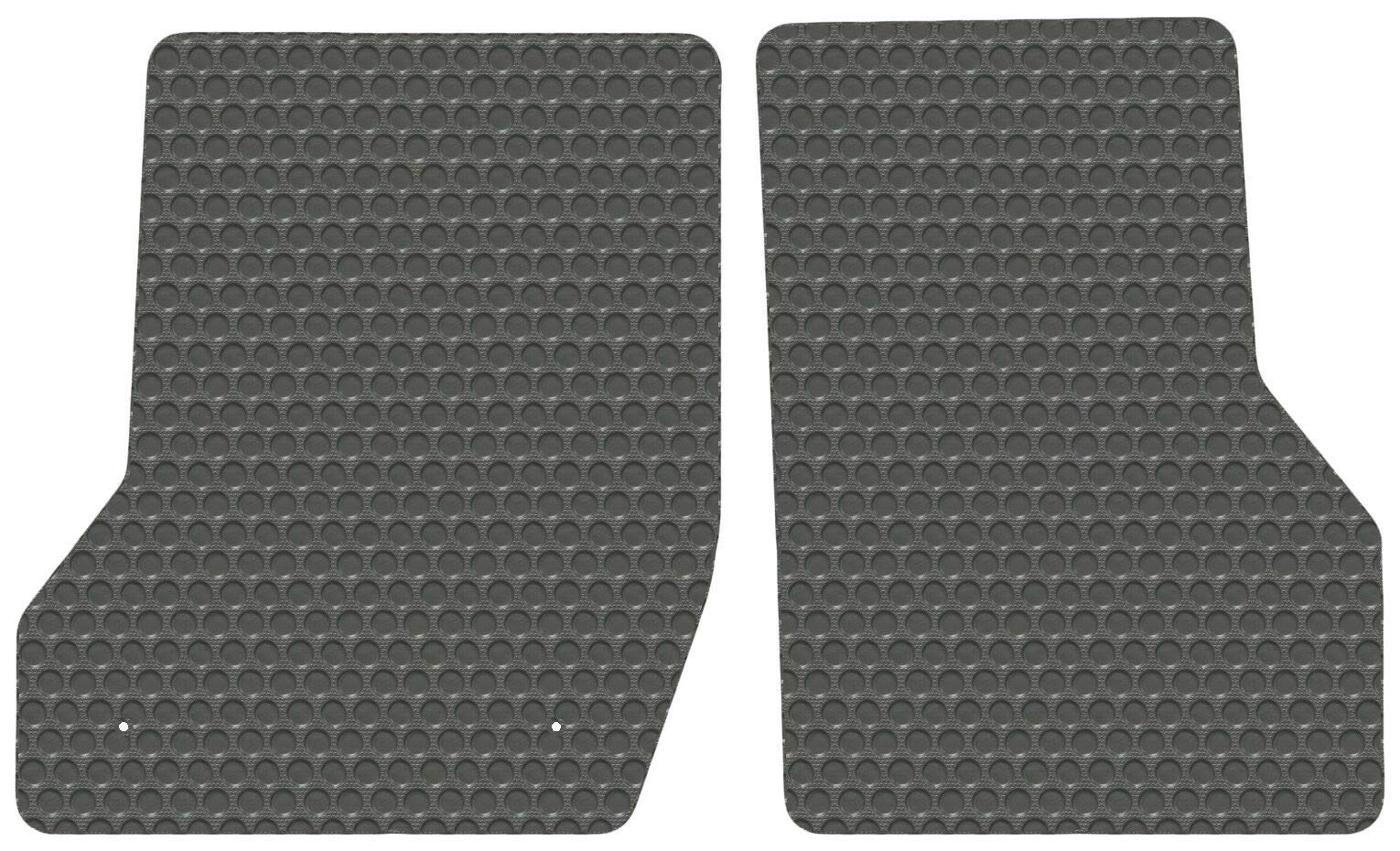 Lloyd Mats Compatible with Freightliner Business Class M2 - Gray Rubbertite All-Weather Floor Mats - 2 Piece Cab Fronts - Fits 2003-2020