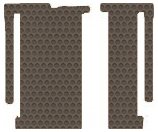 Lloyd Mats, Compatible With Toyota Sienna All-Weather Rubber Floor Mats 2nd & 3rd Seat - 8 Passenger|Fixed Front Console - 2pc Kit - Tan (2011 11 2012 12)