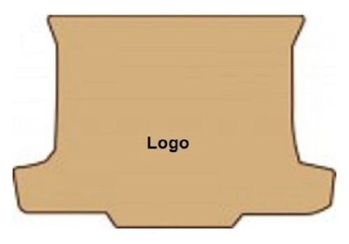 Lloyd Mats ® - Velourtex Ebony Standard Trunk Mat for Mustang Shelby GT500 2010-12 with Shelby GT500 Circle Applique