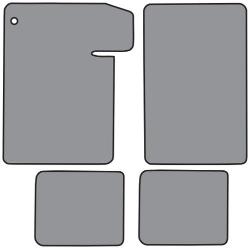 Carpet Floor Mats - Complete Die Cut Loop - fits 1964-1967 Buick Skylark (Black)