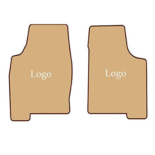 Lloyd Mats ® - Velourtex Black Front Floor Mats for Jeep Grand Cherokee 2006-18 with Silver SRT Applique