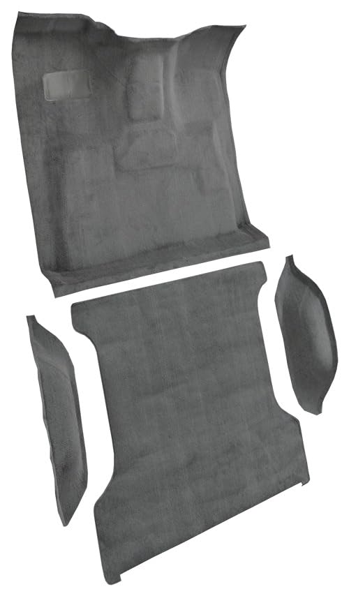 Replacement Auto Carpet Floor Liner - Molded Cutpile - fits 1987-1993 Ford Bronco Complete (Ebony)