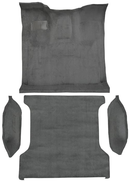 Replacement Auto Carpet Floor Liner - Molded Cutpile - fits 1987-1993 Ford Bronco Complete (Black)