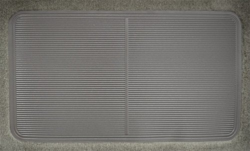 Replacement Auto Carpet Floor Liner - Molded Cutpile - fits 1996-2011 Ford Ranger Regular Cab 2wd and 4wd (Dark Gray)