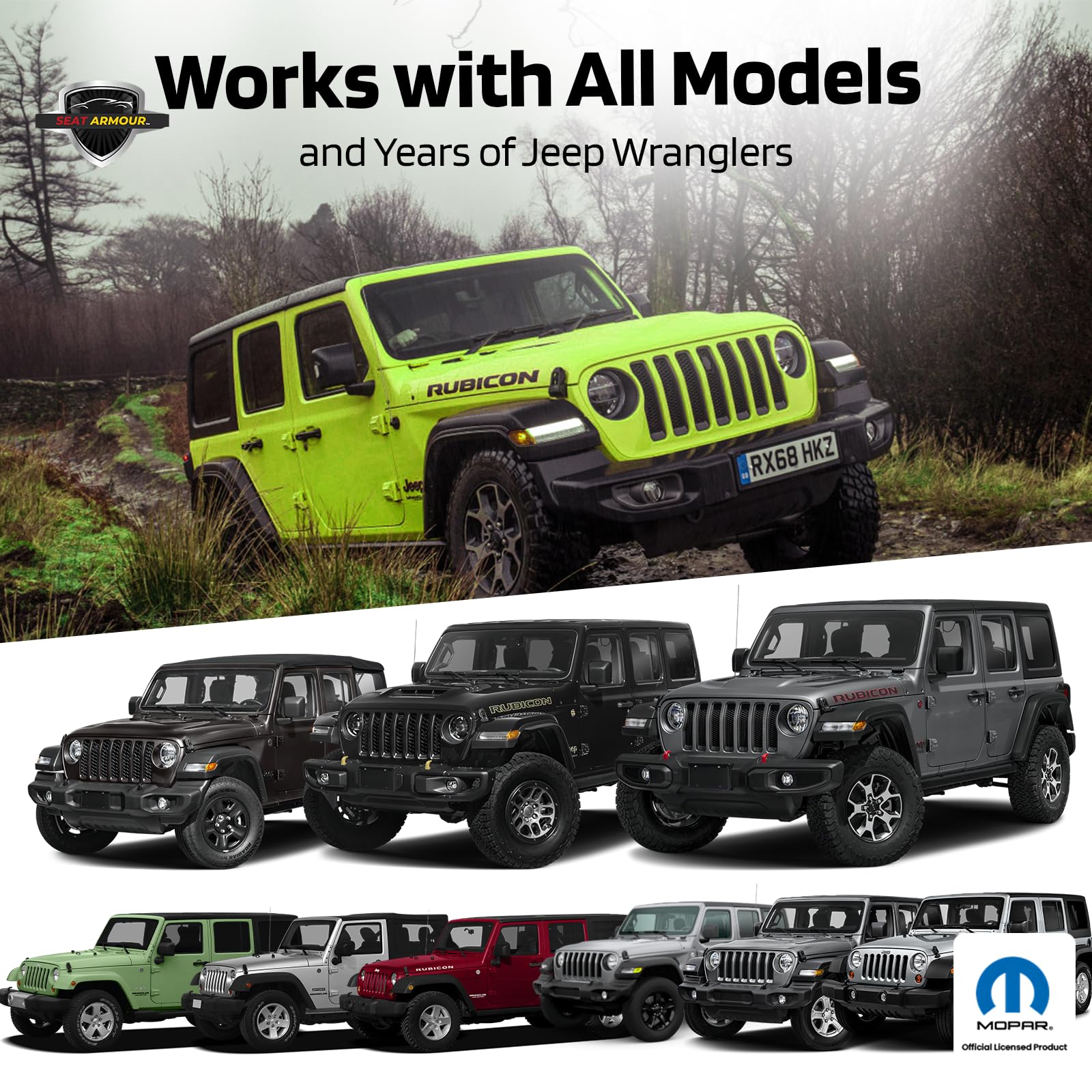 Seat Armour Jeep Seat Towel - Universal Fit Soft Machine Washable Jeep Towel - Easy Install, Multipurpose Towel2Go Seat Cover for Jeep - Lime Green