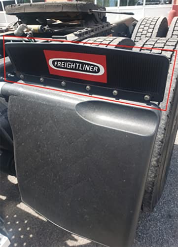 Freightliner Trucks 6" x 24" Semi Truck Rubber Mud Flap-Quarter Fender Flaps PDT1023-Set of 2