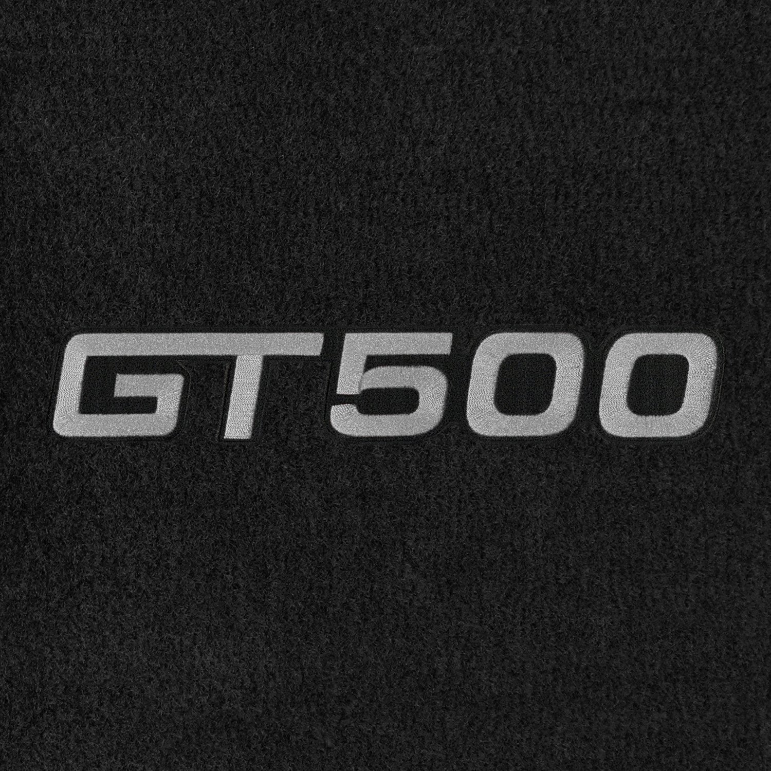 Lloyd Mats ® - Velourtex Ebony Standard Trunk Mat for Mustang Shelby GT500 2007-17 with Silver GT500 Applique