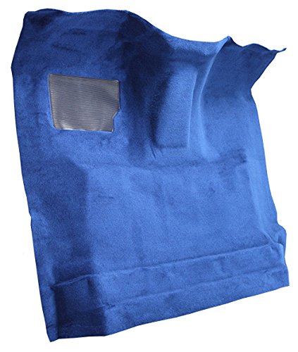 Replacement Auto Carpet Floor Liner - Molded Cutpile - fits 1987-1996 Ford F-150 Regular Cab 4WD Automatic Gas or Diesel (Ebony)