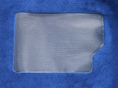 Replacement Auto Carpet Floor Liner - Molded Cutpile - fits 1987-1996 Ford F-150 Regular Cab 4WD Automatic Gas or Diesel (Ebony)