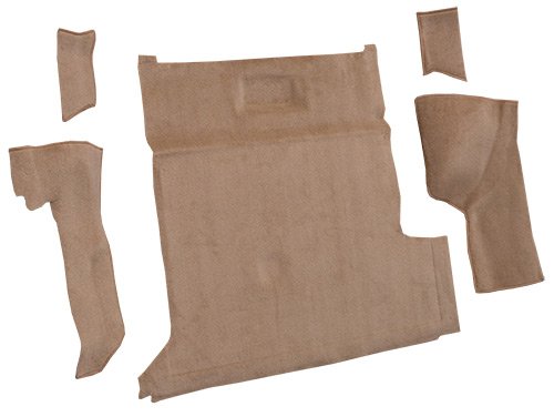 Molded Cutpile Cargo Area Carpet Flooring - fits 1983-1994 Chevrolet S10 Blazer 2 Door (Black)