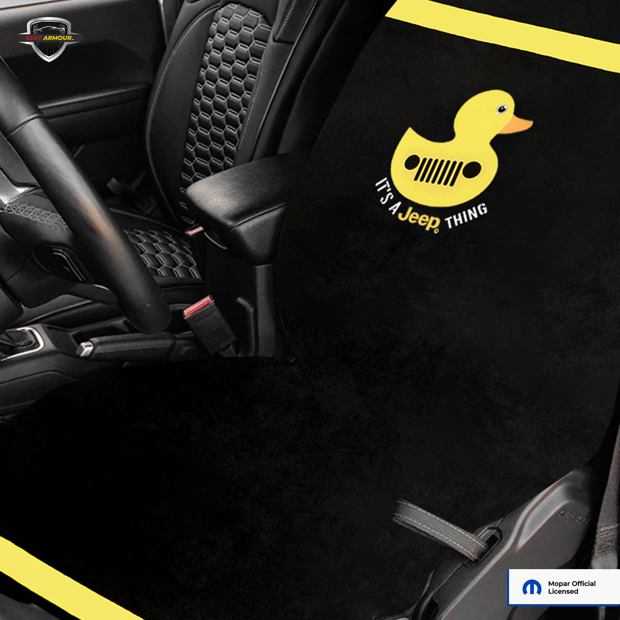 Jeep Duck Logo Car Seat Cover Towel – Soft, Absorbent & Machine Washable