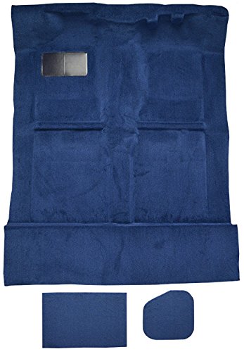 Replacement Auto Carpet Floor Liner - Molded Cutpile - fits 1989-1995 Toyota Pickup Extended Cab 2wd and 4wd with Lid Covers (Black)