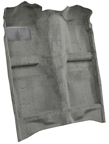 Auto Carpet Floor Liner - Passenger Area - Molded Cutpile - fits 1982-1993 Ford Mustang Coupe Hatchback (Medium Gray)