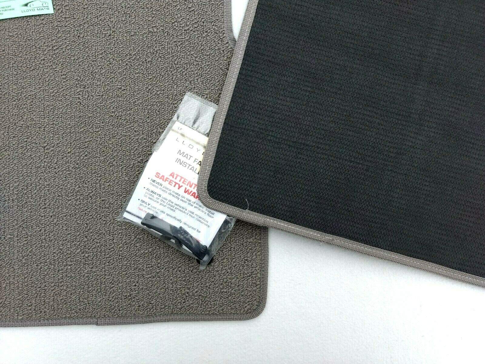 Downard Automotive Mats Compatible with Volvo Truck VNL, VT 2 Piece Gray Front Carpet Floor Mats Fits 2004-2018