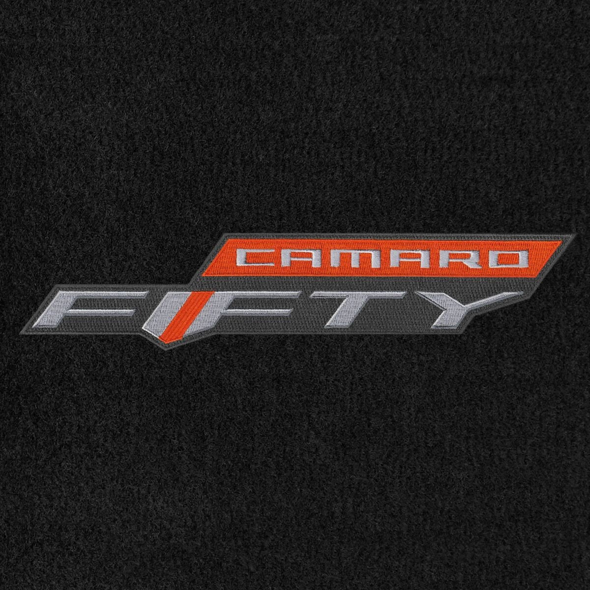 Fits CAMARO 2017 Custom Fit 2 PC Floor Mats EBONY VELOURTEX 50TH ANNIVERSARY LOGO