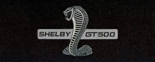 Lloyd Mat Fits 2010-2014 Convertible Mustang w/Shaker Speaker- Black Carpet Trunk Mat - Shelby Snake GT500 Cobra Logo