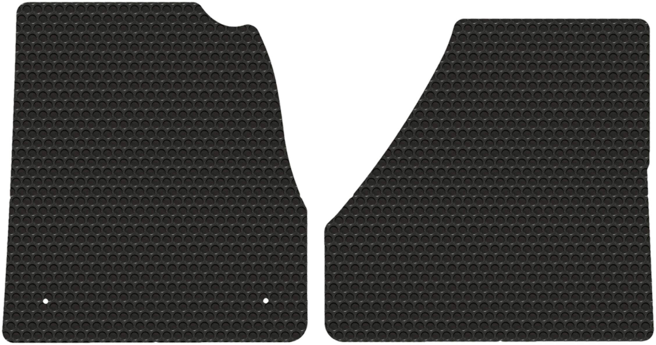 Lloyd Mats Part Compatible with Freightliner Cascadia Black Rubber All-Weather Floor Mats fits 2018-2020 -2 Pc Fronts