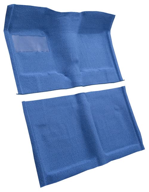 Replacement Auto Carpet Floor Liner - Molded Loop - fits 1962-1967 Chevrolet Chevy II Nova 2 Door Automatic Bench Seat (Black)
