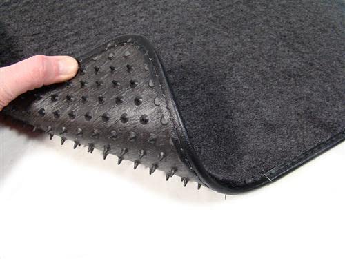 ACC Mats Compatible with Pontiac Firebird Black 4 Piece Floor Mat Set with Firebird Logo on Fronts Fits 1985-1992
