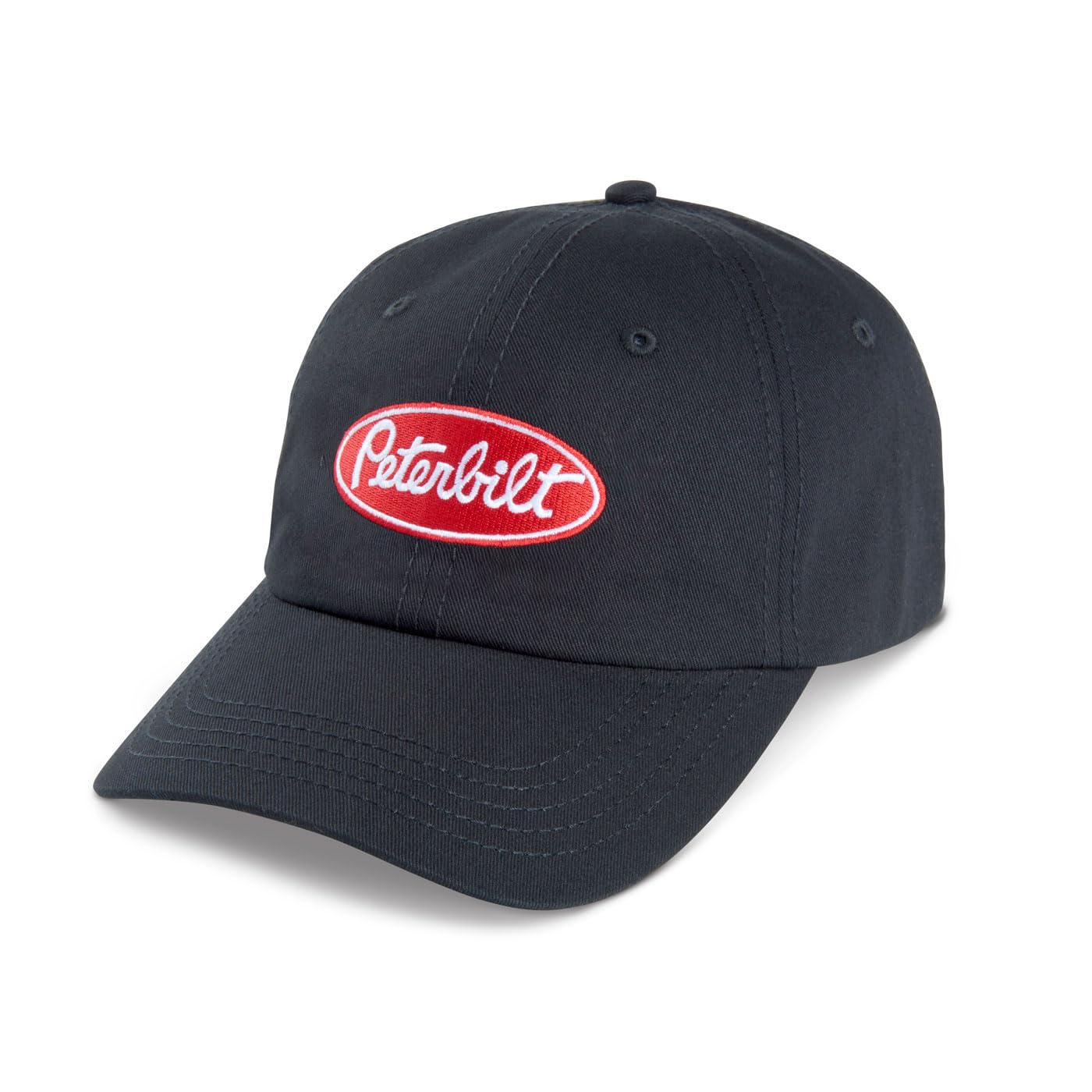 PETERBILT Trucks Black Ball Cap Hat with Logo, Adjustable Sizer