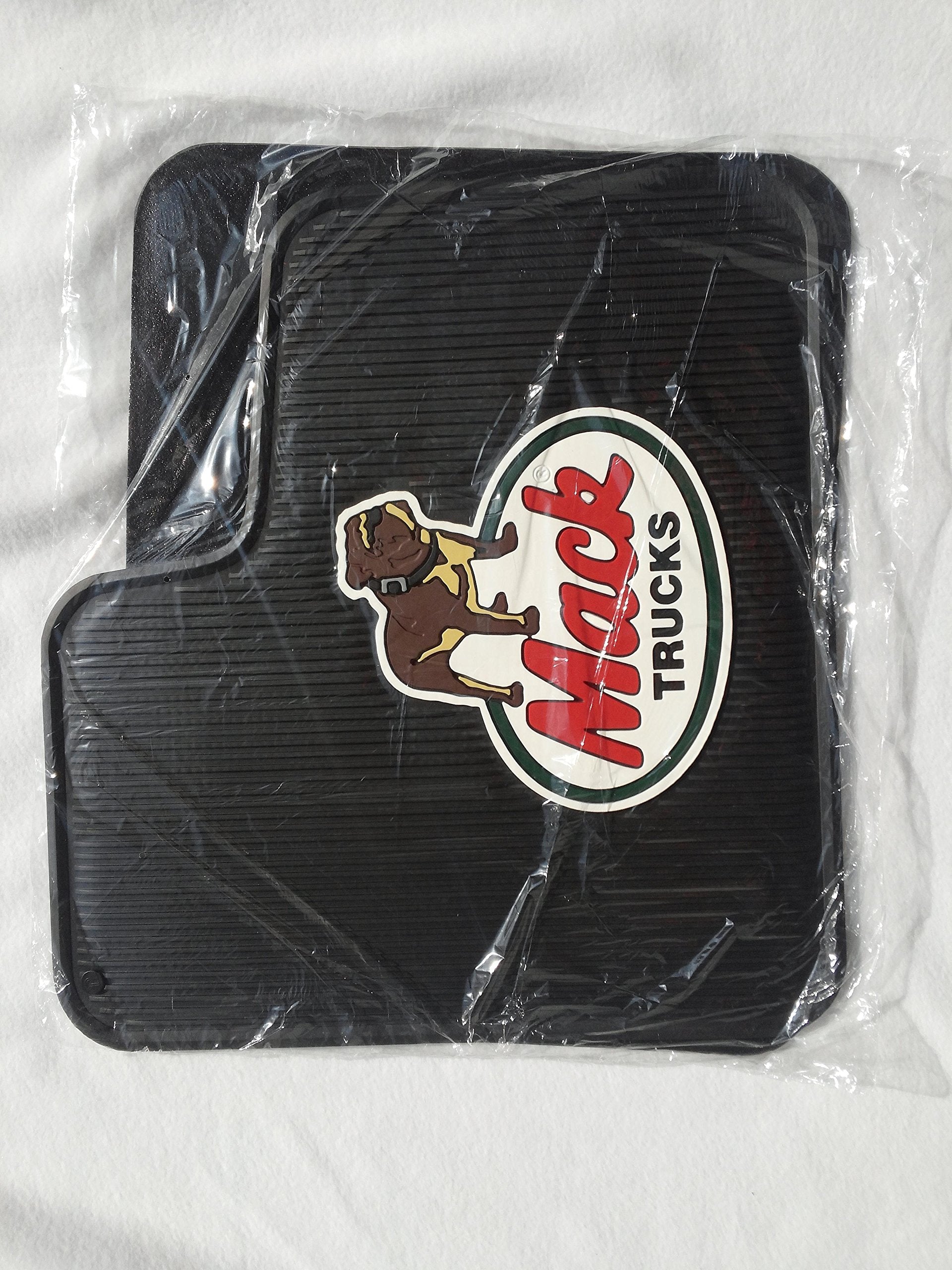 Mack Truck OEM Black Rubber Floor Mats/Dog Logo - CH600 Superliner & R Series