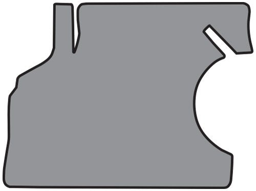 Die Cut Vinyl Complete Trunk Mat fits 1968-1969 Chevrolet Chevelle (Gray Herringbone)