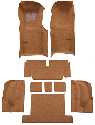 ACC 1971-1975 Chevrolet Corvette Coupe Automatic Carpet, Brown Nylon, Modern Style, Nail Down Installation, Polyurethane Backing