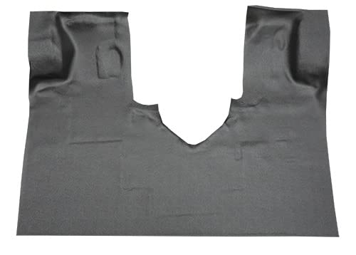 Molded Vinyl Passenger Area Carpet Flooring - fits 1997-2002 Ford E-150 Econoline - fits Gas or Diesel (Black)