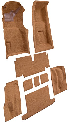 Replacement Auto Carpet Floor Liner - Molded Loop - fits 1971-1972 Chevrolet Corvette Roadster 4 Speed Manual Complete with Pad (Black)